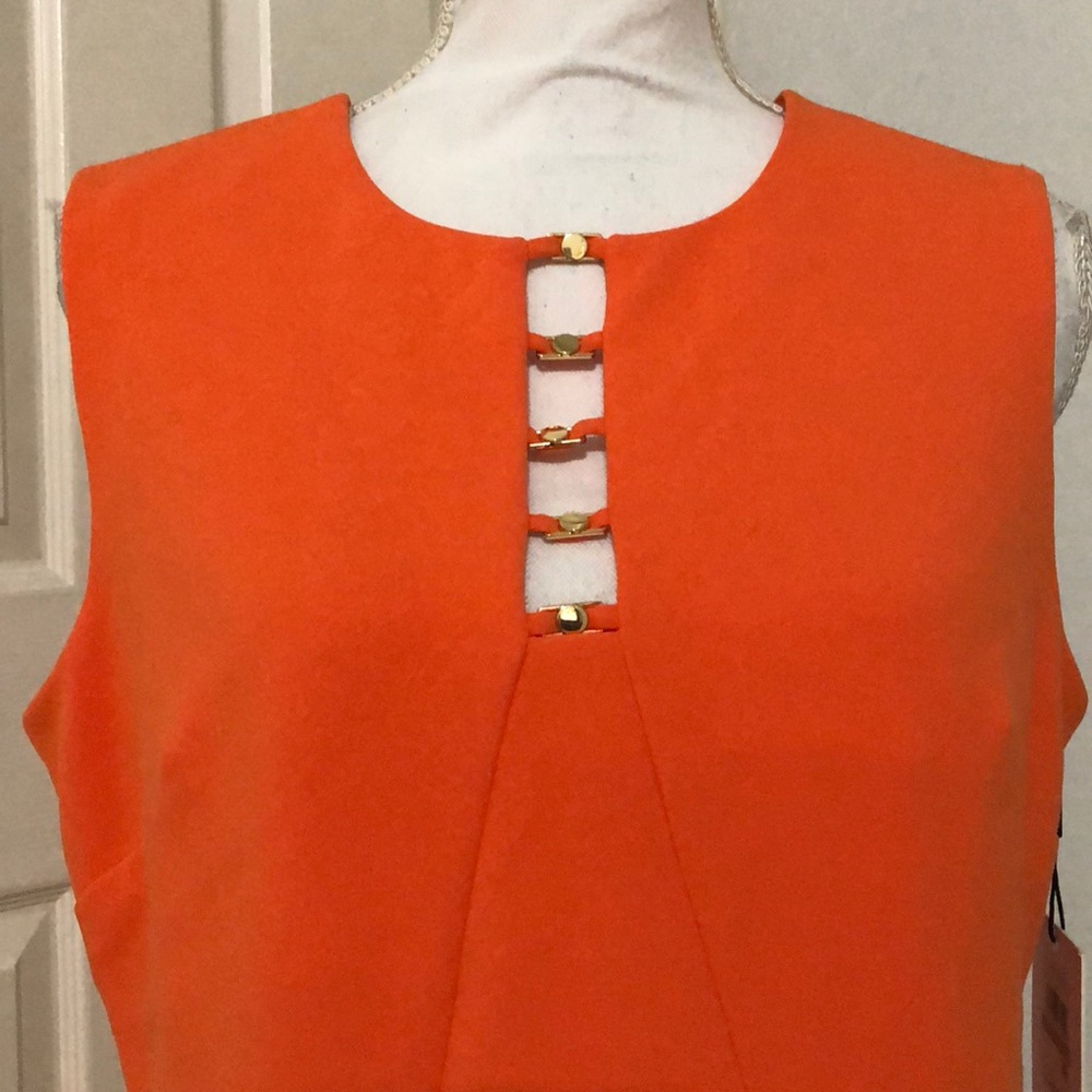 Calvin Klein Laddered Scuba Sheath Dress - Picture 6 of 8